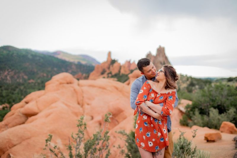 Colorado engagement spot at Garden of the Gods