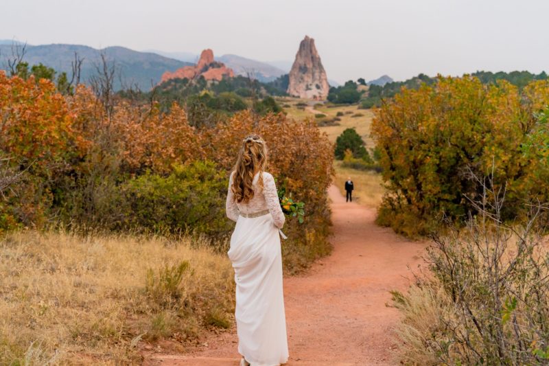 The Aisle Path at Garden of the Gods for an elopement