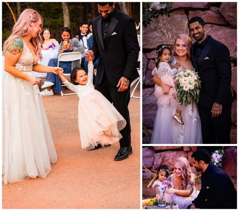 The couples unconditional love for their daughter, they wanted to make sure she was included in every aspect of their special day.
